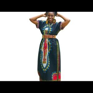 Black Dashiki Dress